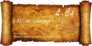 Láda Csongor névjegykártya